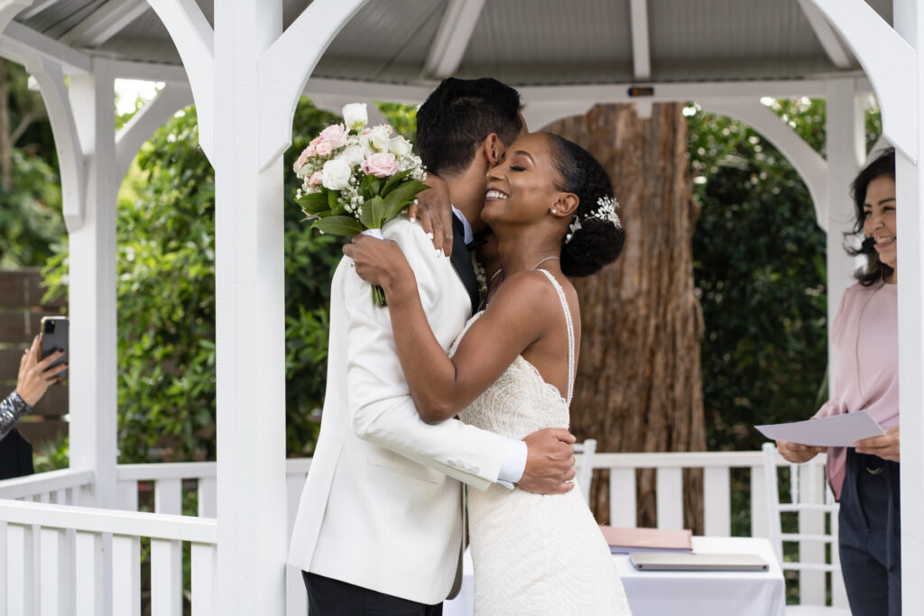 real emotion after been declare husband and wife